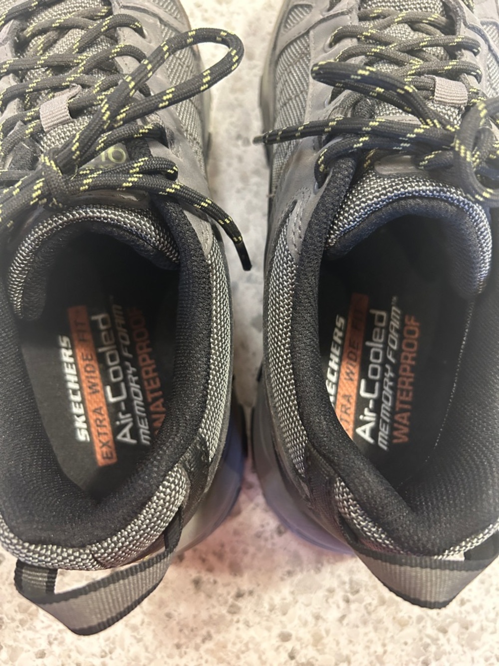 Skechers Men's Selmen-Cormack Waterproof Gray Low-Profile Shoe Extra Wide Fit - Picture 9 of 10